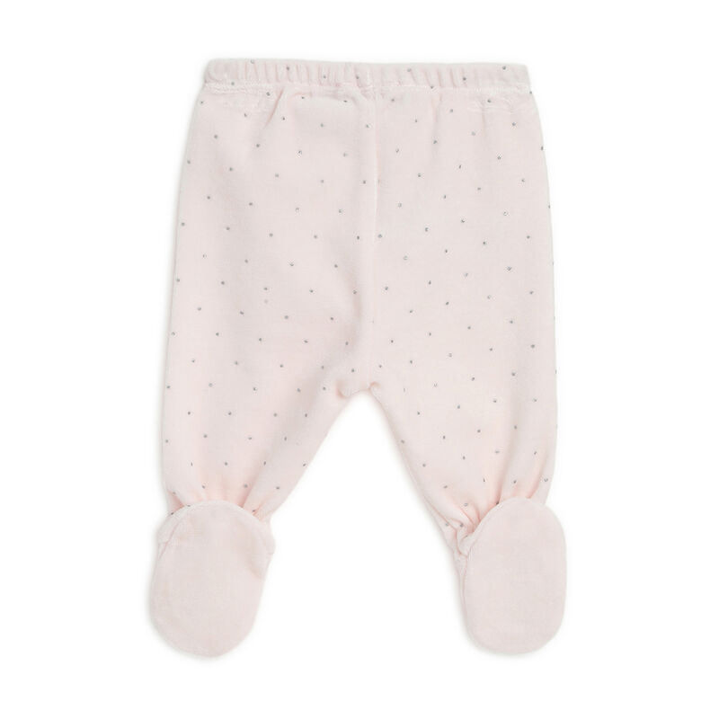 Girls Light Pink Embellished Smock with Legging image number 3